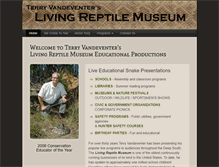 Tablet Screenshot of livingreptilemuseum.com